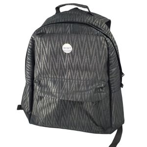 Roxy Gray Black Chevron Backpack